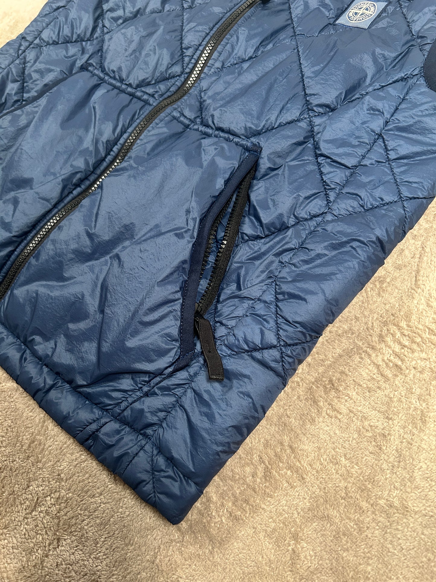 Stone Island Garment Dyed Quilted Micro Yarn Väst