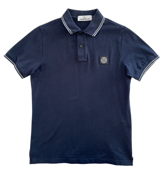 Stone Island pikétröja svart