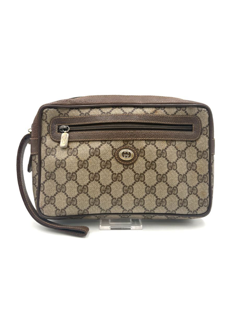 Old GUCCI GG Supreme Interlocking clutch bag